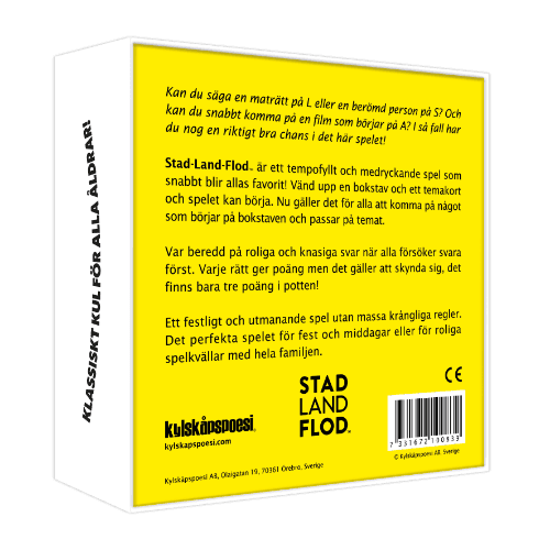 Bild på Stad-Land-Flod Kortspel